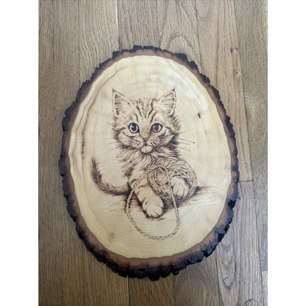 Katherine Chason Cat‎ Wooden Wall Hanging  2024